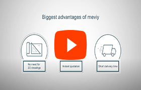 Video explaining the procurement process for parts at meviy.