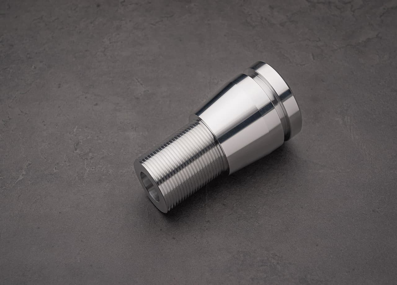 Example of a turned part manufactured with meviy.