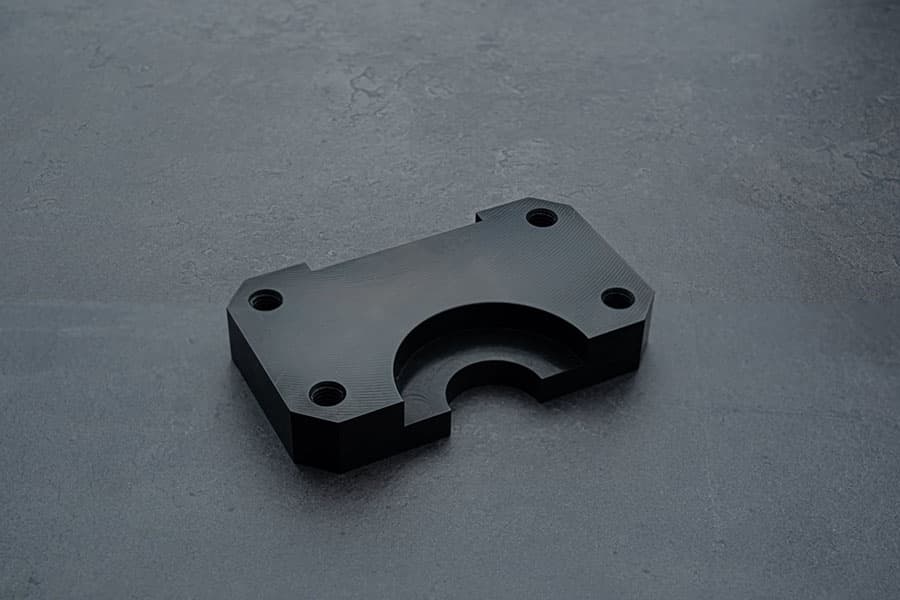 Example of a milled part manufactured with meviy.